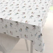 Biante Detský bavlnený obdĺžnikový obrus Sandra SA-261 Krasokorčuliarky na krémovom 50x100 cm