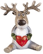 Dekoratívne soška soba so srdcom - 6 * 4 * 7 cm