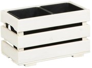 Kvetináč 23x43x26 cm biela 2V