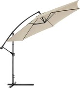 Veľký polohovateľný slnečník AVENBERG SUNNY 300, priemer 3M, Béžová-smotanová