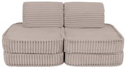 MeowBaby® Churros detská pohovka Basic, Pebble Beige