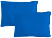 Gipetex Natural Dream Obliečka na vankúš talianskej výroby 100% bavlna - 2 ks stř.modrá - 2 ks 50x70 cm