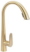 Kuchynská batéria Rea Ross zlatá kartáčovaná
