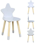 Sivá detská stolička STAR