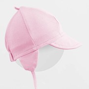 Detská bavlnená čiapka so šiltom New Baby Casually dressed ružová, vel. 56/62