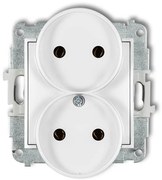 Dvojzásuvka MGPR-2 bez uzemnenia