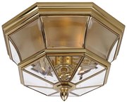 Elstead QZ-NEWBURY-F-PB - Vonkajšie stropné svietidlo NEWBURY 3xE14/40W/230V IP44