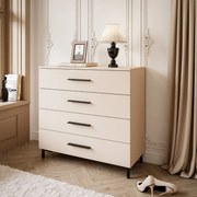 KOMODA MARION 95 cm KAŠMÍR ČIERNE NOŽIČKY ÚCHYTKY