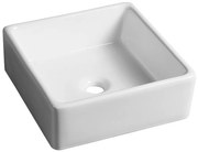 Sapho Sapho, UBEGA keramické umývadlo, 38x13,5x38 cm, na dosku, BH7006