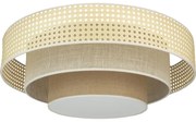 Duolla - LED Stropné svietidlo LUNETA LED/26W/230V pr. 60 cm 4000K ratan/béžová