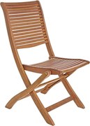 Drevená záhradná stolička v prírodnej farbe Noemi – Bizzotto