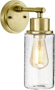 Elstead BATH-MORVAH1-BB - Kúpeľňové nástenné svietidlo 1xE27/60W/230V IP44 zlatá