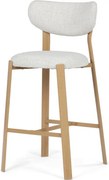 Barová stolička biela AUB-L3125 OAK