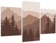 Obraz - Hnedé pohorie N⁰2 (90x60 cm)