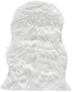 XXXLutz UMELÁ KOŽUŠINA, 60/90 cm, biela Boxxx - Koberce - 007821006792