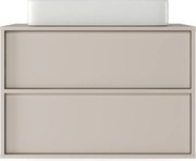 Závesná skrinka pod umývadlo Mossy s doskou 80 cm kašmírová