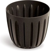 Plastový kvetináč WARIOS ECO WOOD kávový matný