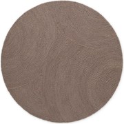 Kusový koberec Eleni 106219 Taupe kruh, 200x200 (priemer) kruh, hnedá, obývacia izba, Hanse Home