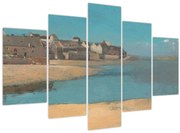 Obraz - Odilon Redon, Village by the Sea in Brittany, reprodukcia (150x105 cm)