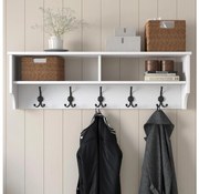 Nástenný vešiak RANI 120x37,2 cm biela