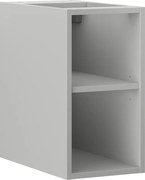 Mexen Box-A, otvorená skrinka s policou 25 cm, sivá matná, 91AX2-0250-470-0-62