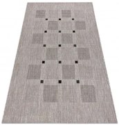 Koberec SIZAL FLOORLUX 20079 strieborný / čierny