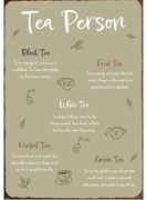 Ib Laursen Plechová ceduľa Tea Person