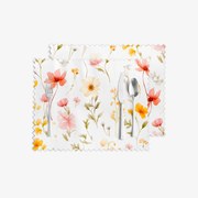 Goldea prestieranie na stôl teflónové - kvetinový raj - sada 2ks 30 x 40 cm