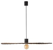 FARO 68590-70 - Luster na lanku COSTAS 1xE27/15W/230V pr. 100 cm čierna/ratan