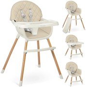 Stolička na kŕmenie Nukido Lilo, béžová 700703