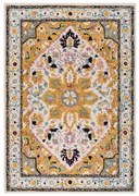 Flair Rugs, Kusový koberec Wool Loop Dahlia Yellow/Multi, 120x170, žltá, obývacia izba