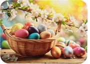 Prestieranie Homa HAPPY EASTER Brown basket 30x40 cm