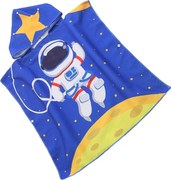 Detské pončo GALAXIO modré Rozmer: 60 x 120 cm