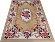 DY Horčicový koberec s kvetinovým vzorom Dynasty 01 Rozmer: 120x170 cm