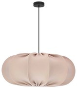 Béžové závesné svietidlo s textilným tienidlom ø 52 cm Cafee – Candellux Lighting