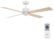 Lucci air 213171 - LED Stropný ventilátor NEWPORT drevo/biela/béžová + DO FAN00183