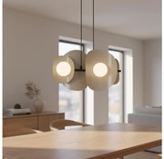 Závesné svietidlo na lanku ELEMENTI 4xG9/8W/230V béžové