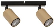 Bodové svietidlo ZOOM 2xGU10/25W/230V čierna/zlatá