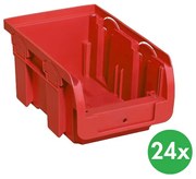 Allit Plastový box COMPACT, 102 x 160 x 75 mm, červený