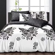 Obliečky NESTA FARFALLA WHITE 7-dielna sada 140x200 cm