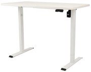 Výškovo nastaviteľný elektrický stôl BestBerg BBAT-12WW / rozmer 120x60 cm / výška 70-114 cm / biely