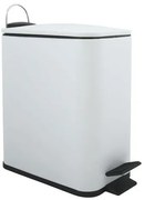 Spirella pedálový odpadkový kôš ERIK matná biela oceľ 5 L 10.20496