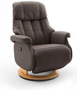 Kreslo Calgary Comfort L hnedé Farba: podstava čierna