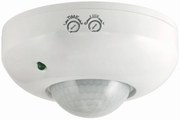 ECOLIGHT Infračervené stropné čidlo pohybu 300W 360 ° biele