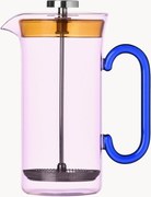 Ručne vyrobený French Press kávovar z borosilikátového skla Clarinette