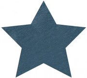 Koberec protišmykový SHAPE 3148 hviezda Shaggy - modrý plyš