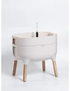 Plastia Nízka pestovateľská nádoba Urbalive, sl. kosť