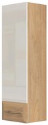 Vitrína Gala VK35-1K/GL lakované pacific walnut/beige
