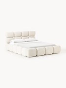 Buklé čalúnená posteľ s úložným priestorom Tayla