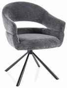 Jedálenská stolička Boron, tmavo sivá